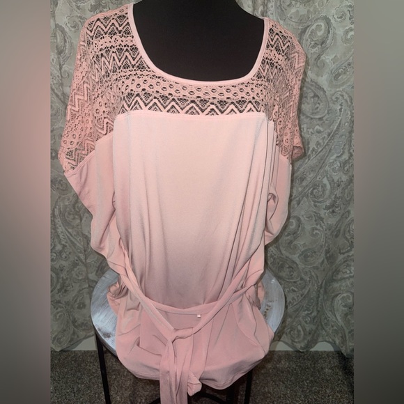 Thalia Sodi Womens‎ Peach Blouse Size Large - Picture 3 of 4